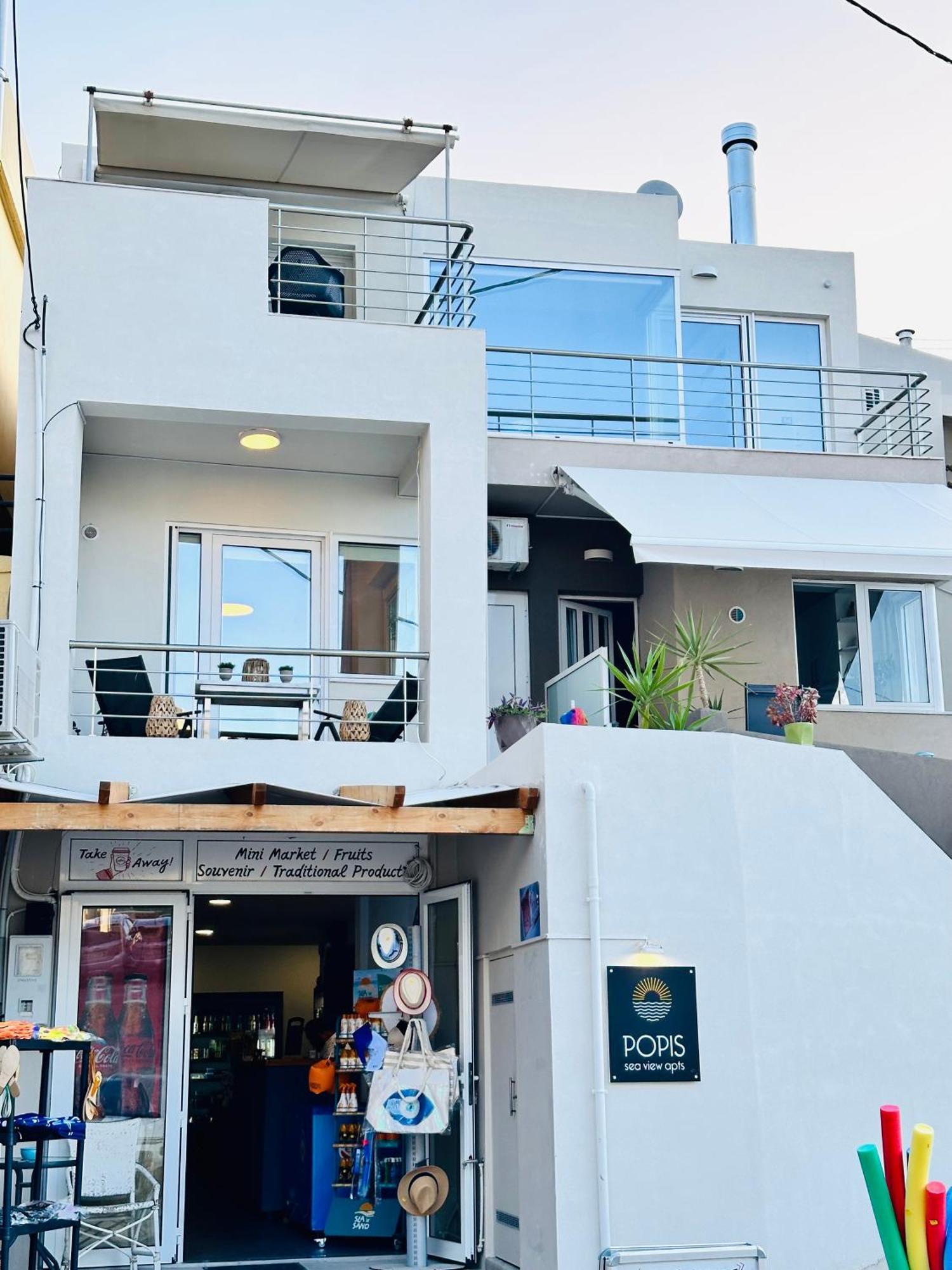 Popis Sea View Apartments Agia Pelagia Exteriör bild