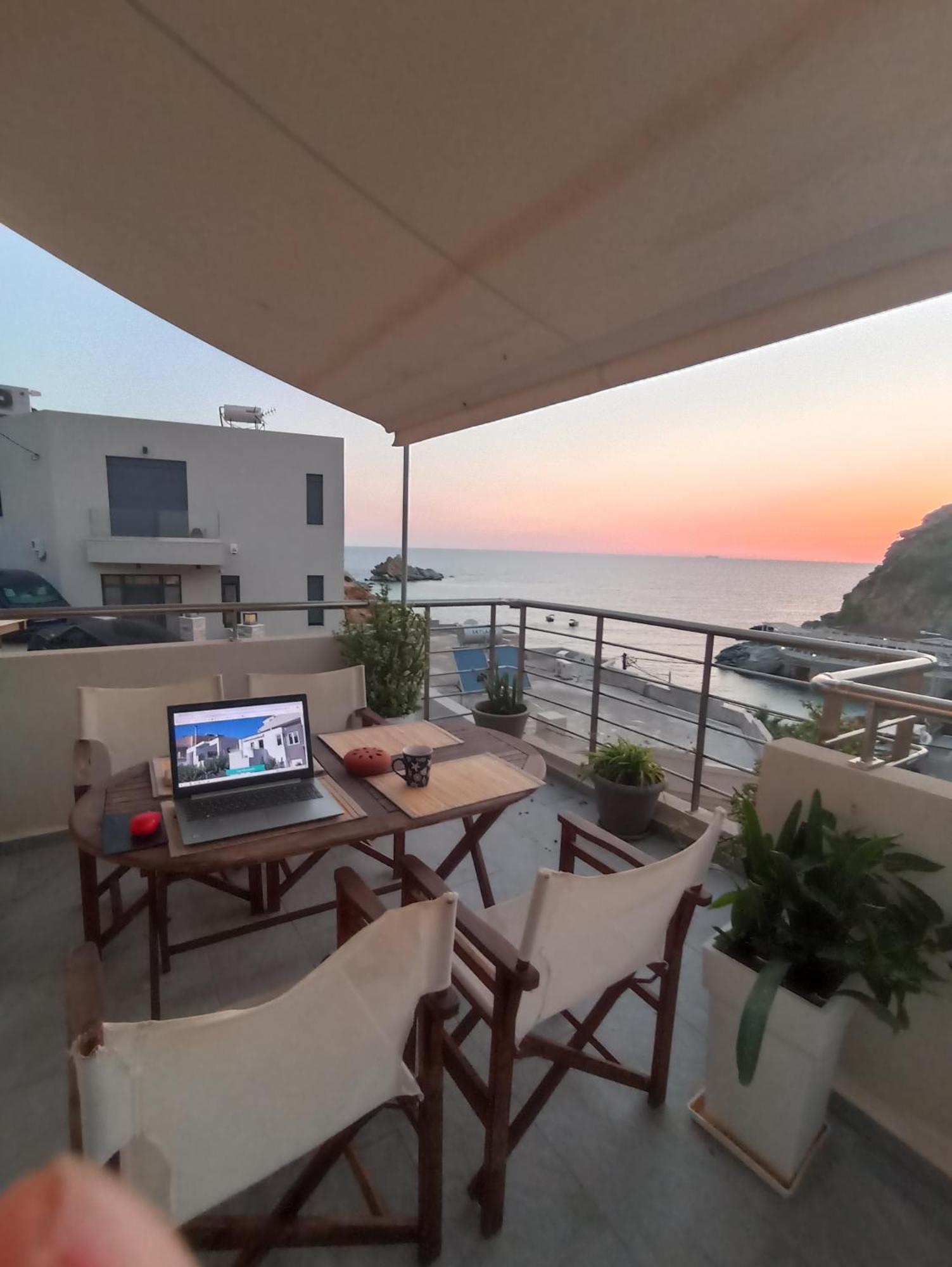 Popis Sea View Apartments Agia Pelagia Exteriör bild