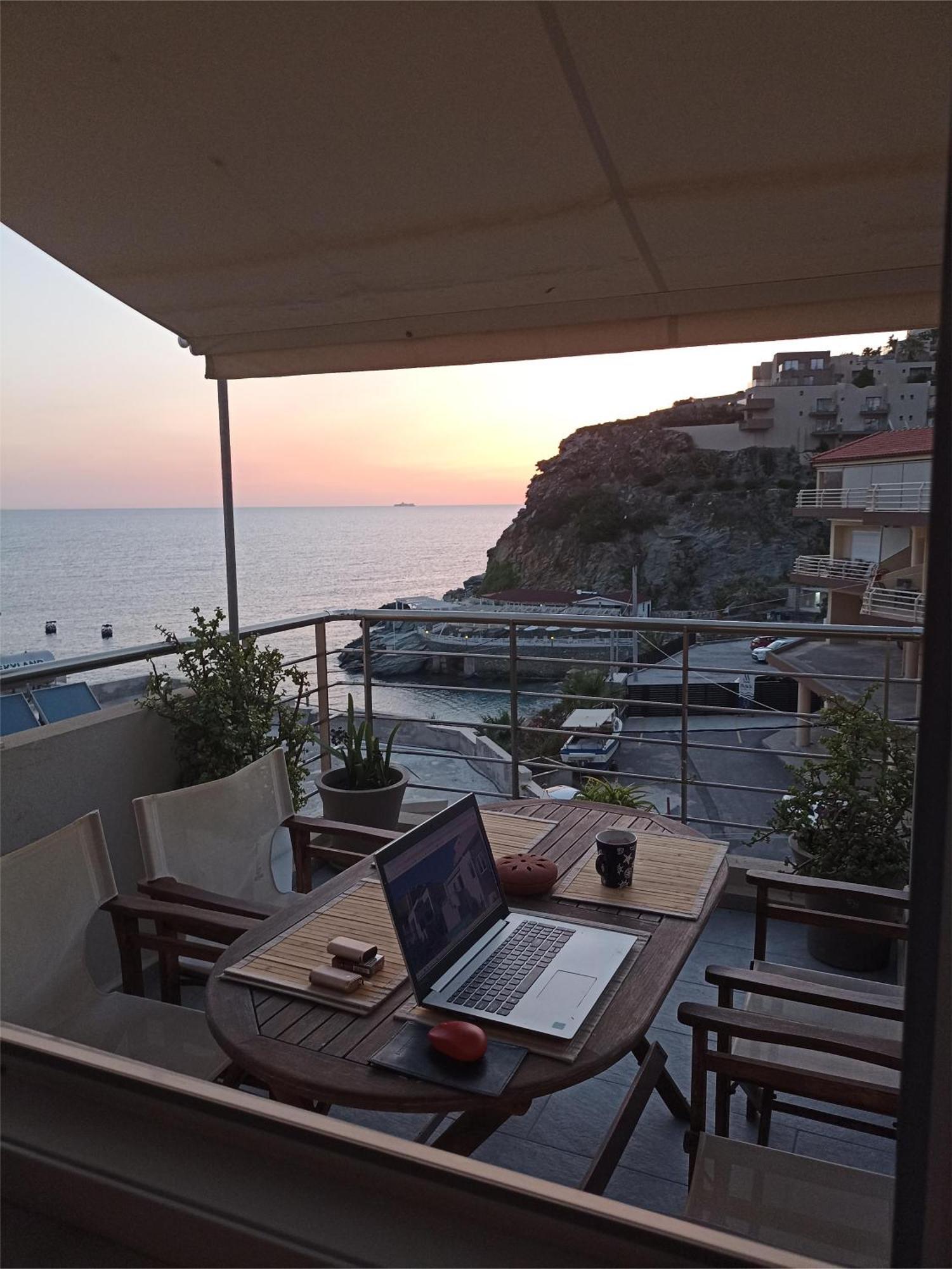 Popis Sea View Apartments Agia Pelagia Exteriör bild