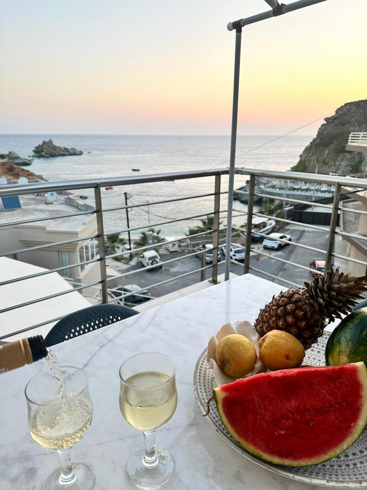Popis Sea View Apartments Agia Pelagia Exteriör bild