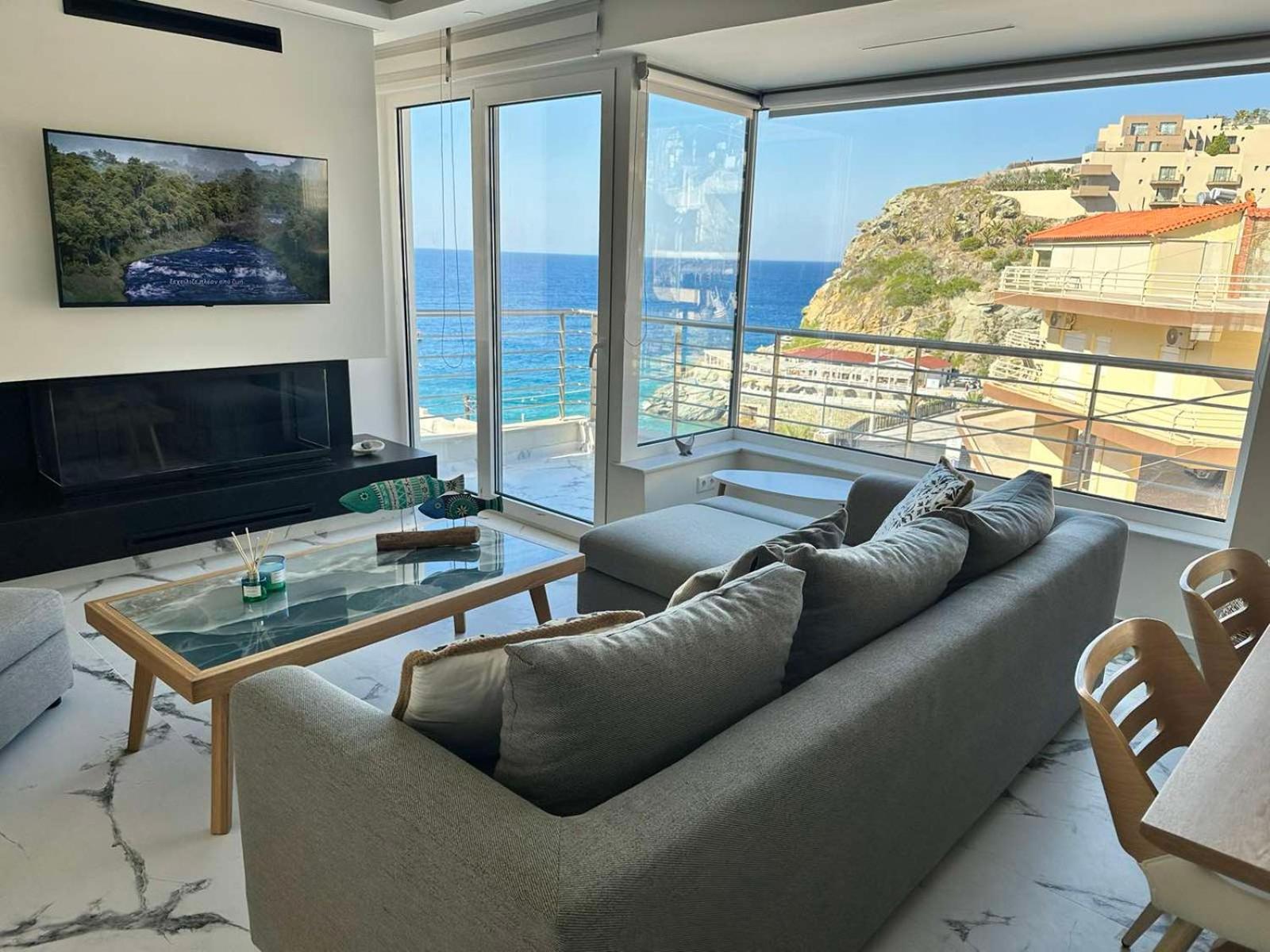 Popis Sea View Apartments Agia Pelagia Exteriör bild
