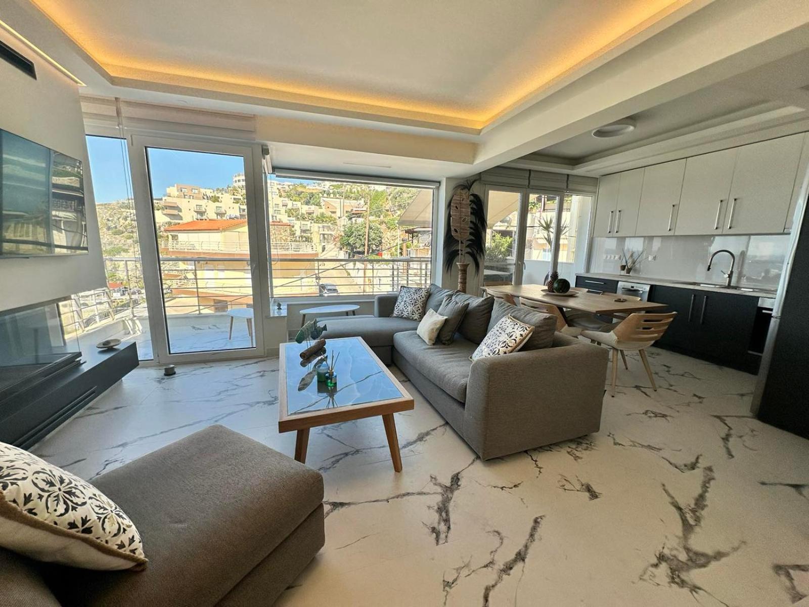 Popis Sea View Apartments Agia Pelagia Exteriör bild