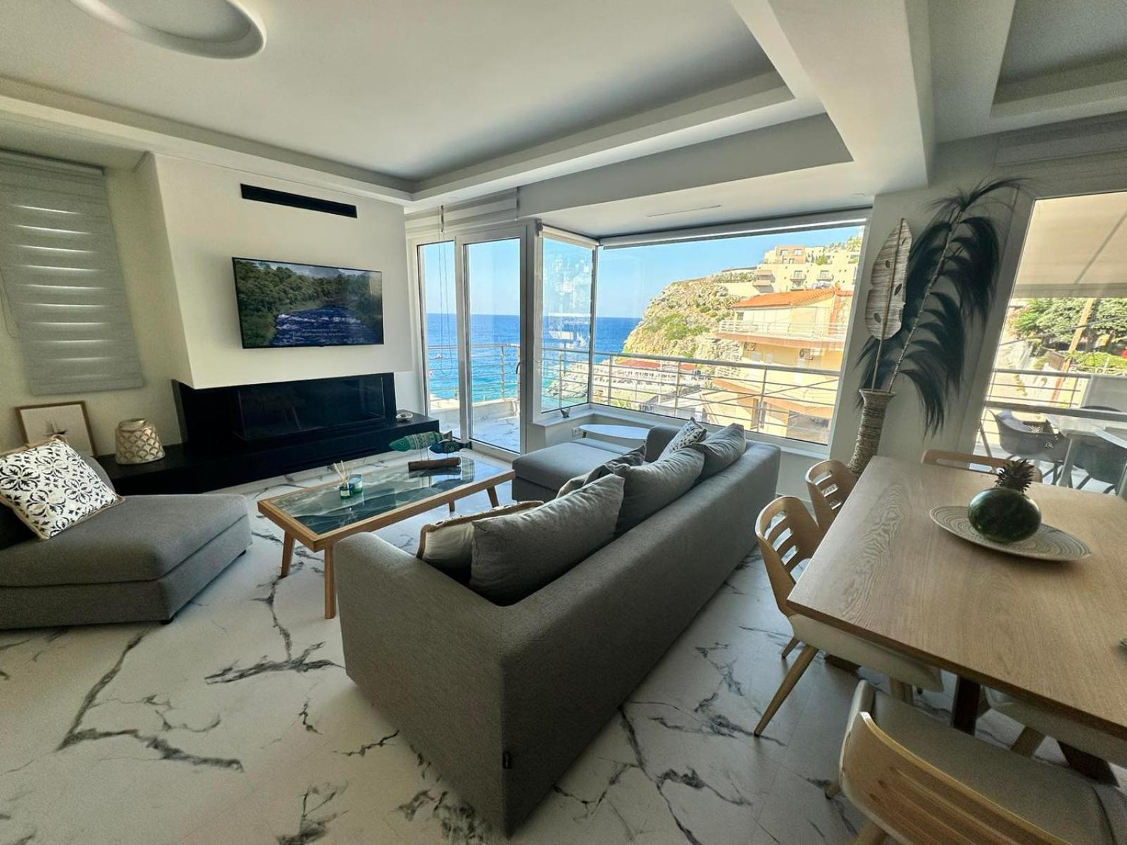 Popis Sea View Apartments Agia Pelagia Exteriör bild